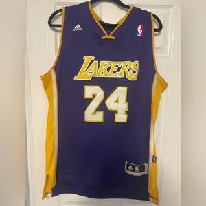 Kobe Bryant Adidas Lakers Purple and Gold Basketball Jersey